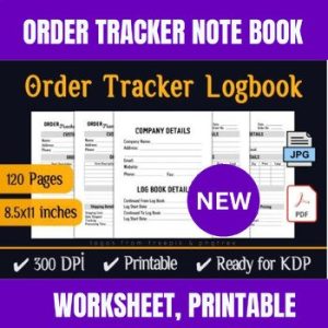 Order Tracker – Printable KDP Interior
