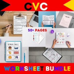 Early Literacy Bundle: CVC Words, Reading, Writing & Bingo Activities”