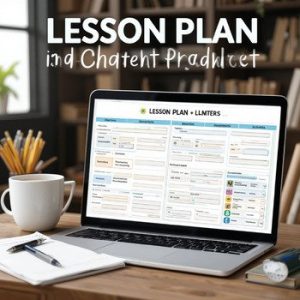 Lesson Plan Template | Teacher’s Plan Book | Teacher Planner – Digital & Print